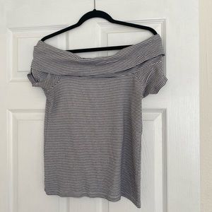 Off the shoulder J CREW Top striped